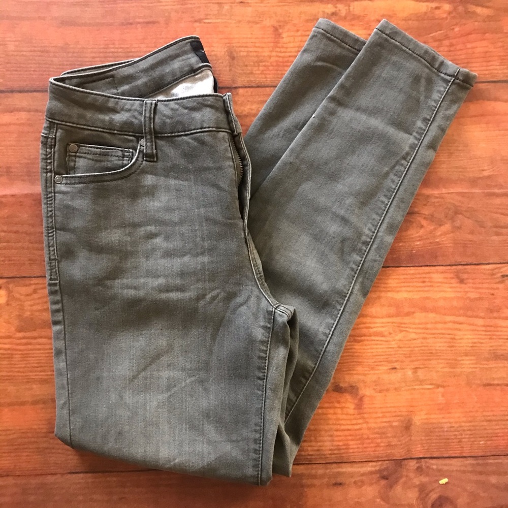 Celebrity Pink Olive Green Ankle Skinny Jeans